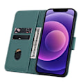 Miniatyrbillede 4 af 5: For iPhone 13 Pro Max Business Diamantspænde Læder Telefoncover med Lanyard