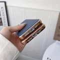 Pikkukuva 4 / 5: iPhone 14 Plus aitoa nahkaa Xiaoya-sarja Nano-galvanointi puhelinkotelo