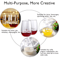 Miniatyrbilde 4 av 4: 2 stk. Stilkfrie haivin glass, krystallglass