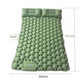 Pikkukuva 1 / 8: Itsestään täyttyvä retkipatja: paksu ja kevyt kahden hengen retkipatja, joka voidaan kiinnittää retkialustaksi ja kompaktiksi retkipatjaksi Olive Green-2 Double sleeping pad