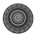 Mandala blomst rund tæppe rum tæppe skridsikker gulv måtte