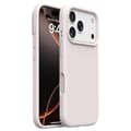 iPhone 17 Pro Max Cover Blød Mikrofiberforing, Flydende Silikone + PC Beskyttelse Antik Hvid Antique White