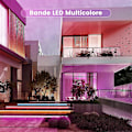 Miniatyrbillede 4 af 5: LED Strip 10m, Flerfarvet Soveværelse LED Strip 5050 RGB LED Lys, Hovedbånd med Fjernbetjening, Bluetooth App til at Kontrollere Strippen i Synkronisering wi