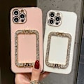 Miniatyrbild 2 av 5: Skal till iPhone 15 Pro Max Glänsande Rektangulärt Ställ Elektroplätering TPU Mobilskal
