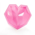 Miniatyrbillede 2 af 5: Silikone diamant hjerteformet bageform til kager blue