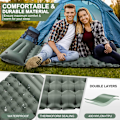 Miniatyrbillede 3 af 5: Camping liggeunderlag med fodpumpe og automatisk oppustning green