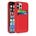 Miniatyrbild 5 av 5: Mobilskal för Iphone 12 Pro Tpu + Flanellfoder Stöttåligt Skal Med Kortfack (vit)