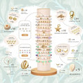 Miniatyrbillede 4 af 8: Lerbeads / Heishi Beads Bohemian Kit - KREA DIY Smykkekit med Diverse Beads - 6000 stk