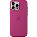 Miniatyrbillede 3 af 4: 1 stk. Apple iPhone 16 Pro Max silikonecover med MagSafe og kamerastyring - Fuchsia
