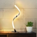Miniatyrbillede 1 af 3: LED Spiral Bordlampe - Dæmpbar Touch Sensor Skrivebordslampe, Sengelampe med 3000K Varm Hvid, 1,5m Kabel, 5W 450LM, til Soveværelse, Studie, Stue