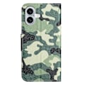 Miniatyrbillede 5 af 5: Til iPhone 16 Etui Mønstertryk PU Læderpung Telefon Cover Stå View