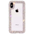 Pikkukuva 1 / 5: Ylellinen kimalteleva kristallinen 3D-kotelo iPhone 13 Pro Max -puhelimelle, strassitimantti-puskuri, kirkas suojakotelo