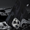 Miniatyrbild 5 av 5: Magnetiskt skal för iPhone 16 Pro Max, kamouflagemönster, stöttåligt PC+PU-telefonskal