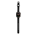 Miniatyrbillede 2 af 5: Apple Watch 38/40/41mm Slankt Stilfuldt Silikone Armbånd Sort Svart