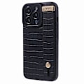 Miniatyrbillede 3 af 5: Krokodille tekstur telefoncover til iPhone 15 Pro, PU læder + TPU skal