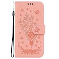 Miniatyrbillede 1 af 5: Butterfly Rose Læder Etui til iPhone 15