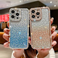 Miniatyrbillede 2 af 5: TPU-telefoncover med elektroplettering og glimmer til iPhone 15 Pro Max