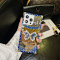 Pikkukuva 1 / 5: iPhone 15 Pro Max TPU+PC -suojakuori, galvanisoitu puhelinkotelo perhosjalustalla