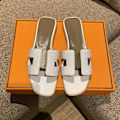 Miniatyrbillede 1 af 5: Sexede sandaler dame strand slippers Klassiske flade læder slippers dame 22