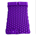 Pikkukuva 1 / 8: Itsestään täyttyvä retkipatja: paksu ja kevyt kahden hengen retkipatja, joka voidaan kiinnittää retkialustaksi ja kompaktiksi retkipatjaksi Purple Double sleeping pad
