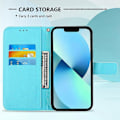 Miniatyrbillede 4 af 4: 3D-malet vandret flip læder telefoncover til iPhone 14