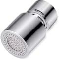 Miniatyrbild 1 av 7: 360° Vridbar Kranluftare 2-Flödes Kranluftare 22mm, Vattenbesparande Stänksäker Köksblandare Badrums Tvättställ Kran Sprayhuvud Bubblare Spruta, FM22 45 degree