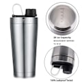 Miniatyrbillede 4 af 6: Protein Shaker Kop i Rustfrit Stål - Protein Shaker Kop med Kugler