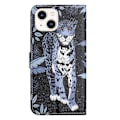 Pikkukuva 5 / 5: iPhone 15 Plus -puhelimen nahkakotelo, 3D-kuviopainatus, lompakkoteline, puhelinkotelo