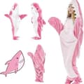 Hajteppe, Hajteppe Hettegenser Onesie, Hajpyjamas Rosa L Rosa L Pink