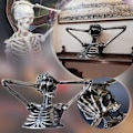 Miniatyrbilde 2 av 5: Break The Rules Madness Squelette Byste Skulptur, Bryter Alle T