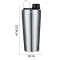 Miniatyrbillede 2 af 6: Protein Shaker Kop i Rustfrit Stål - Protein Shaker Kop med Kugler