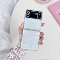 Pikkukuva 2 / 5: Samsung Galaxy Z Flip3 -puhelimelle läpinäkyvä kristalliperhonen TPU-puhelinkotelo