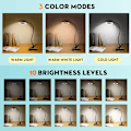 Miniatyrbilde 2 av 4: LED leselampe, leselampe sengeklemme black