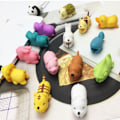 Miniatyrbild 1 av 2: 10 st tecknade djurformade anti-brott datakablar (slumpmässigt)