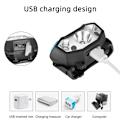 Pikkukuva 3 / 5: USB-ladattava LED-otsalamppu, erittäin kevyt ja mukava