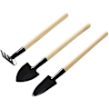 Miniatyrbild 2 av 5: Mini Järnspade Plantering Lös Jord Tre-Delad Trädgårdsverktygssats