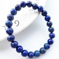 Miniatyrbillede 5 af 5: 8 mm perler energiarmbånd lapis lazuli armbånd