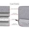 Miniatyrbillede 9 af 10: INF Laptop 14,1 tommer/15,4 tommer Canvas Grå Grå