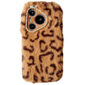 Miniatyrbild 1 av 5: För Huawei Pura 70 Pro/ Pura 70 Pro+ Mobilskal Fluffigt Leopard Skyddande Mobilfodral