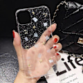 Pikkukuva 2 / 4: ForFor iPhone 12 mini Kuu Tähti Kuori Glitter Epoksi TPU Puhelinkotelo