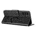 Miniatyrbild 3 av 5: Fodral för Samsung Galaxy A16 5G Fjärilar Blomma Läderplånbok Flip Telefonfodral - Svart