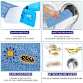 Miniatyrbilde 7 av 7: Moppeputer, 6 stykker Mikrofiber Rengjøringsputer Blå