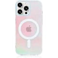 Miniatyrbillede 1 af 5: Magnetisk iPhone 16 Pro Max-etui, kompatibelt med Magsafe, holografisk iriserende unikt stødsikkert gennemskinneligt mat æstetisk telefonetui med farve C