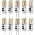 10x G4 LED-lampor 12V AC/DC Varmvit 3000K 2W, dimbar belysning - WELLNGS