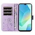 Miniatyrbild 2 av 5: Läderfodral Plånboksfodral Mobilskal med Maskrosmönster för Samsung Galaxy A35 5G