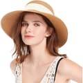 Damer Strand Halm Panama Hat Bredbredd Foldbar Fedora Solhatte Til Kvinder Uv Upf 50+ Hvid White