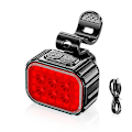 Miniatyrbillede 1 af 3: Cykel forlygter og baglygter USB opladning