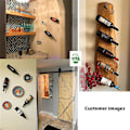 Miniatyrbilde 3 av 4: 4 stk Veggmontert Flaskeholder Multi-bruk Metall Vin Display