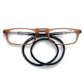 Pikkukuva 7 / 11: Magneettiset lukulasit Senil-nauhalla UNISEX (+1.0-+3.5) Harmaa / Punainen