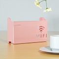 Miniatyrbillede 2 af 4: Wifi Router Hylde Organizer Vægmontering Set Top Box pink
